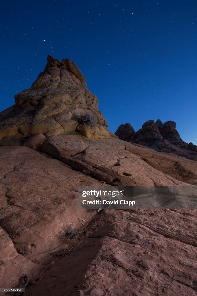 Moonlight in Coyote Buttes South, Arizona, USA