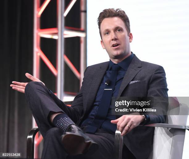 Personality Jordan Klepper speaks at Viacom TCA Summer 2017 on July 25, 2017 in Beverly Hills, California.