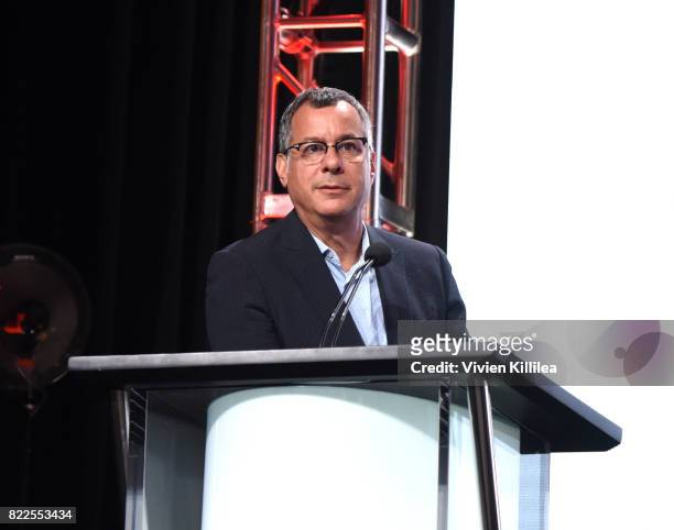 President of Comedy Central Kent Alterman speaks at Viacom TCA Summer 2017 on July 25, 2017 in Beverly Hills, California.