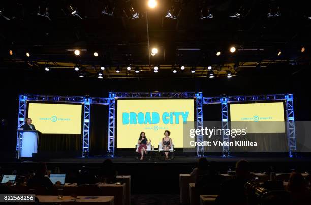 Actresses Abbi Jacobson and Ilana Glazer speak at Viacom TCA Summer 2017 on July 25, 2017 in Beverly Hills, California.