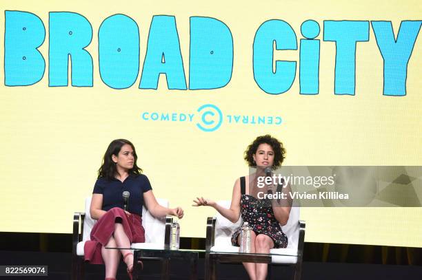 Actresses Abbi Jacobson and Ilana Glazer speak at Viacom TCA Summer 2017 on July 25, 2017 in Beverly Hills, California.