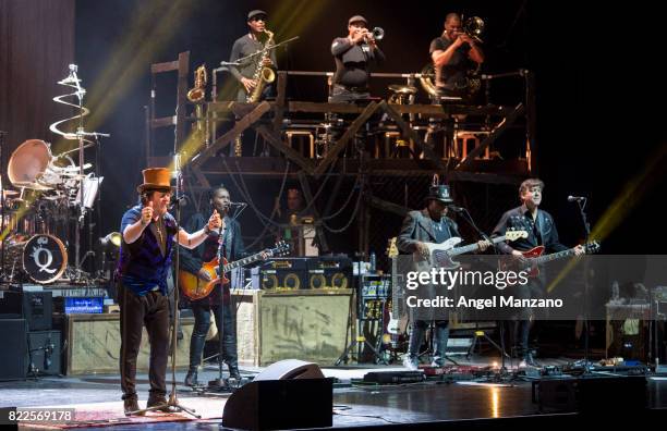 Adelmo Fornaciari, Zucchero, performs on stage during the Universal Music Festival at The Royal Theater on July 25, 2017 in Madrid, Spain.