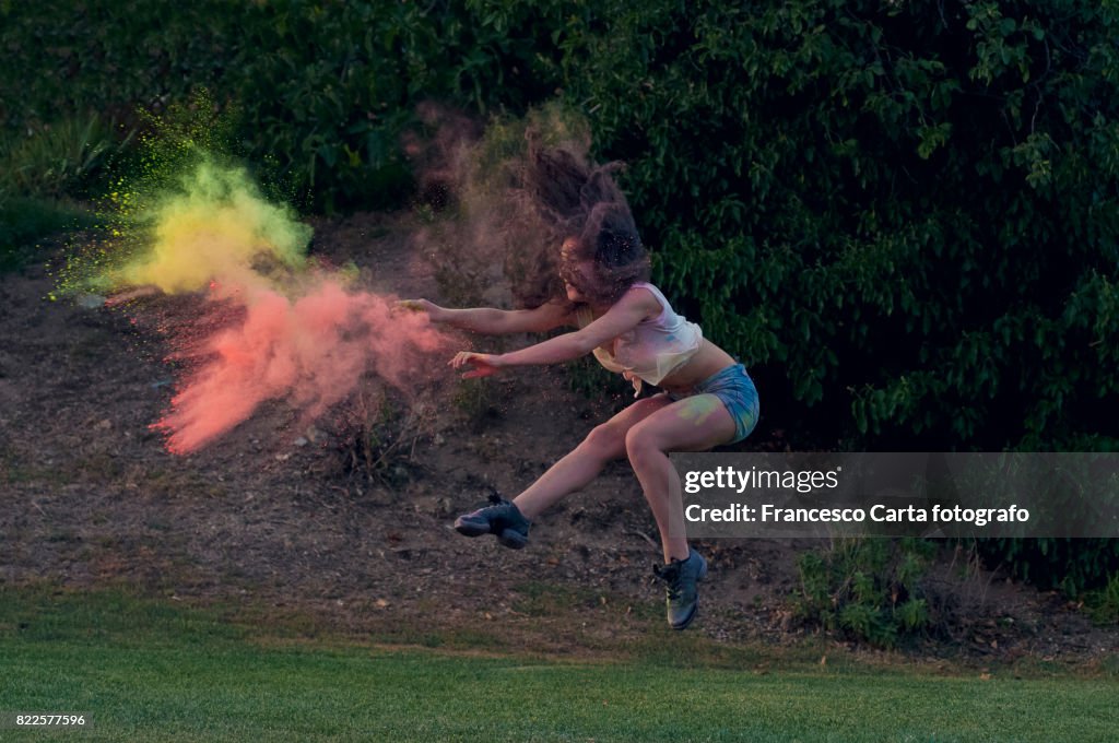 Colorful dance