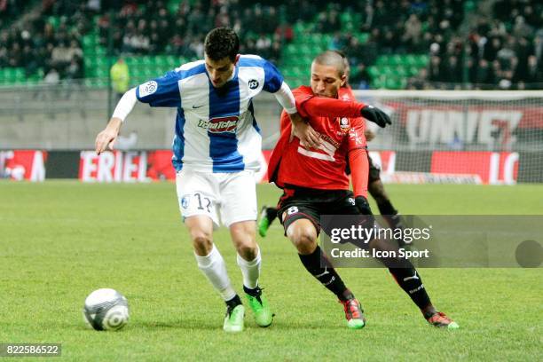 Jean CALVE / Sylvain MARVEAUX - - Rennes / Grenoble - 22e journee Ligue 1 - Stade de la Route de Lorient,