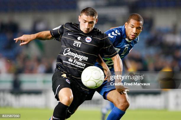 Julien TOUDIC / Habib BELLAID - - Strasbourg / Caen - 8eme journee de Ligue 2,