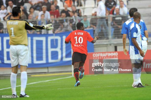 Joie Asamoah GYAN - - Grenoble / Rennes - 6e journee Ligue 1,