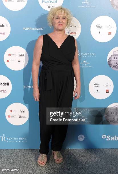 Ana Wagener attends the Zucchero's Universal Music Festival concert at The Royal Theater on July 25, 2017 in Madrid, Spain.