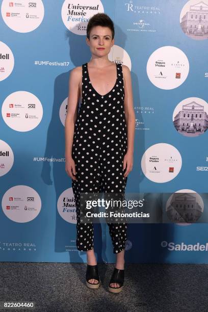 Maria Ordonez attends the Zucchero's Universal Music Festival concert at The Royal Theater on July 25, 2017 in Madrid, Spain.