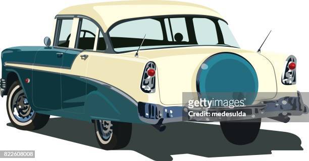 american car - vintage car stock illustrations