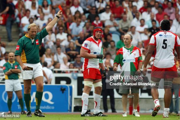 Carton Rouge / Pelu Lan TAELE - - Biarritz / Bayonne - 6eme journee de Top14 - Stade Anoeta ,