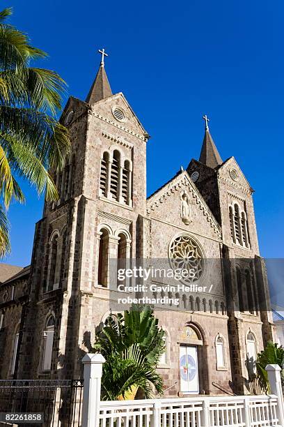 immaculate conception cathedral, basseterre, st. kitts, leeward islands, west indies, caribbean, central america - basseterre stock pictures, royalty-free photos & images