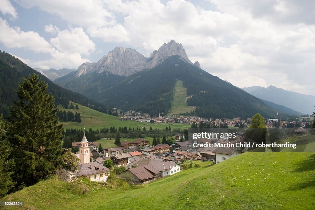 Village of Pera in the Dolomites, Italy, Europe