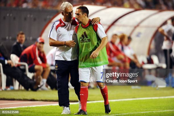 Pierre MANKOWSKI / Franck RIBERY - - Serbie / France - Eliminatoire de la Coupe du Monde 2010 - Serbie,