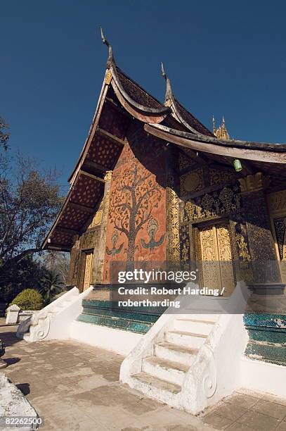 wat xieng thong,  unesco world heritage site, luang prabang, laos, indochina, southeast asia - wat xieng thong stock pictures, royalty-free photos & images