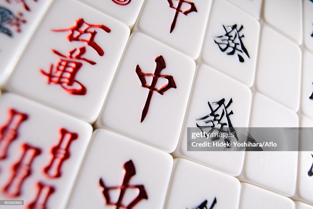 Mahjong tiles 