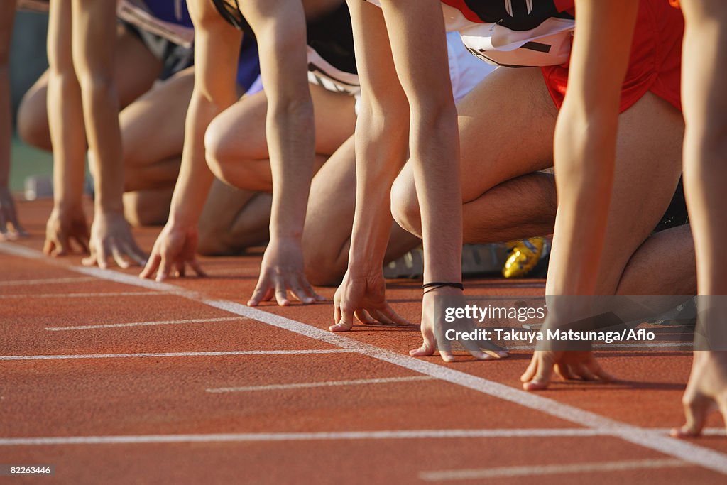 Runners at Starting Line