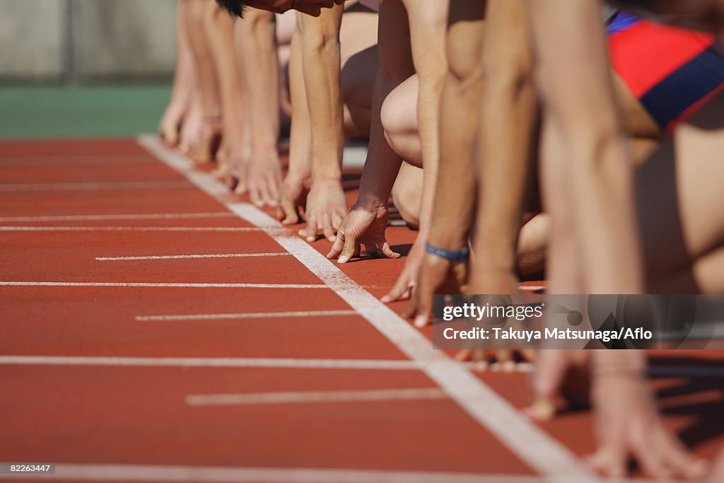 Runners at Starting Line