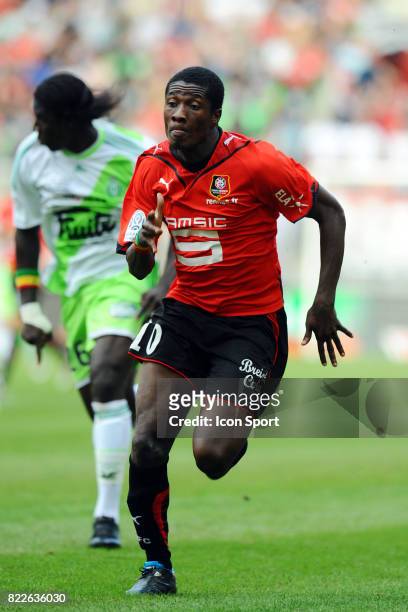 Asamoah GYAN - - Rennes / Saint Etienne - 5eme journee de Ligue 1 - Stade de la Route de Lorient - Rennes,