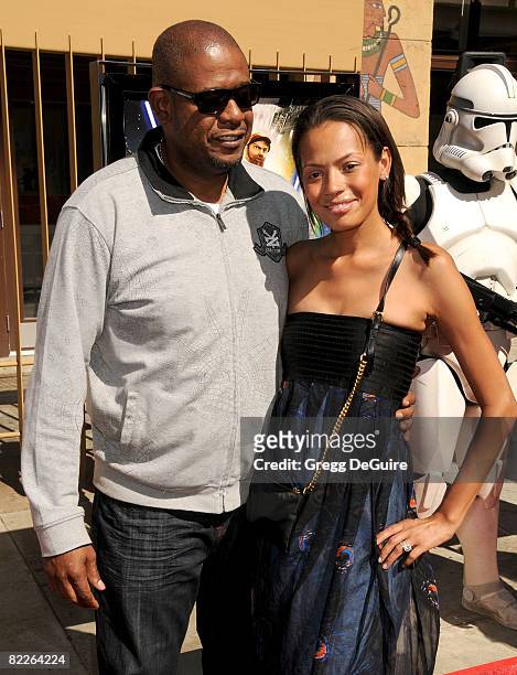 Actor Forest Whitaker and wife Keisha Whitaker arrive at the U.S. Premiere Of "Star Wars: The Clone Wars" at the Egyptian Theatre on August 10, 2008...