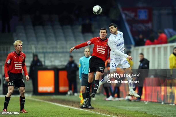 Daniel NICULAE / Romain DANZE - - Auxerre / Rennes - 24eme journee Ligue 1 - Stade Abbe Deschamps -