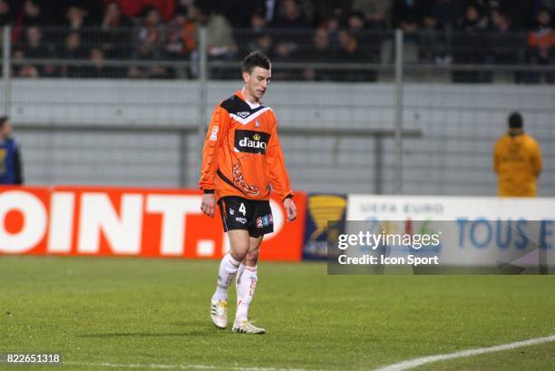 Expulsion de Laurent KOSCIELNY - - Lorient / Bordeaux - 1/2 Finale de la Coupe de la Ligue,