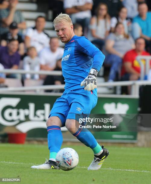 Jonathan Mitchell of Derby County in action during the Pre-Season Friendly match between Northampton Town and Derby County at Sixfields on July 25,...