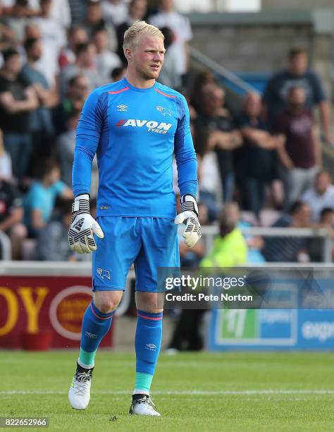 Jonathan Mitchell of Derby County in action during the Pre-Season Friendly match between Northampton Town and Derby County at Sixfields on July 25,...