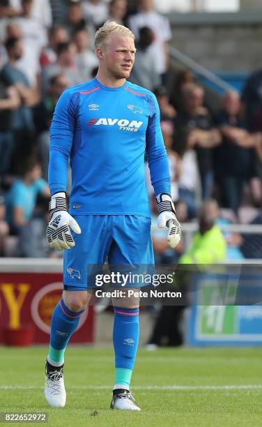 Jonathan Mitchell of Derby County in action during the Pre-Season Friendly match between Northampton Town and Derby County at Sixfields on July 25,...