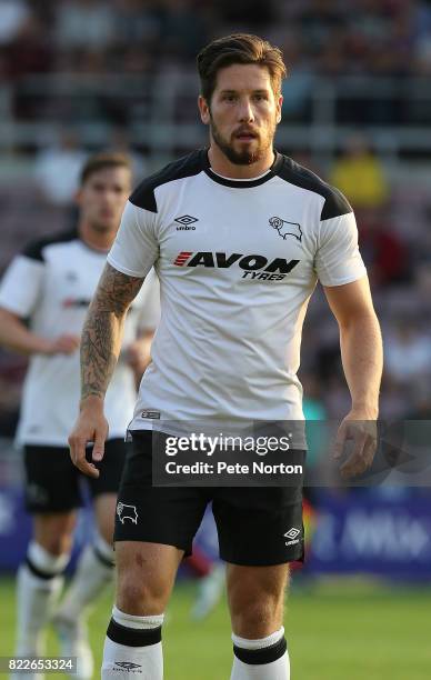 Jacob Butterfield of Derby County in action during the Pre-Season Friendly match between Northampton Town and Derby County at Sixfields on July 25,...