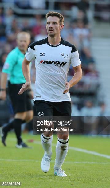 Craig Bryson of Derby County in action during the Pre-Season Friendly match between Northampton Town and Derby County at Sixfields on July 25, 2017...