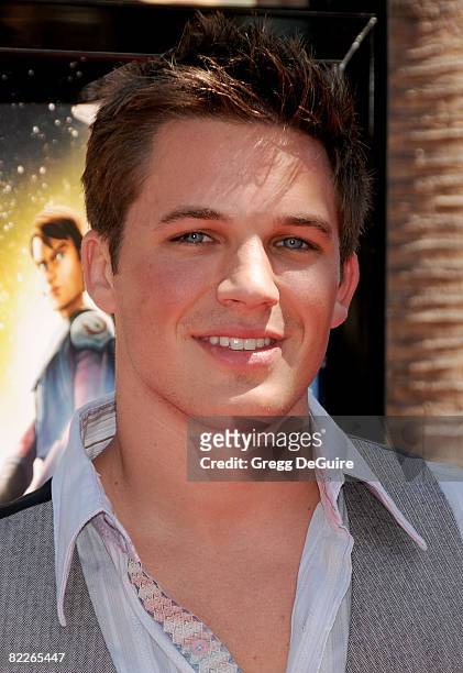 Actor Matt Lanter arrives at the U.S. Premiere Of "Star Wars: The Clone Wars" at the Egyptian Theatre on August 10, 2008 in Hollywood, California.