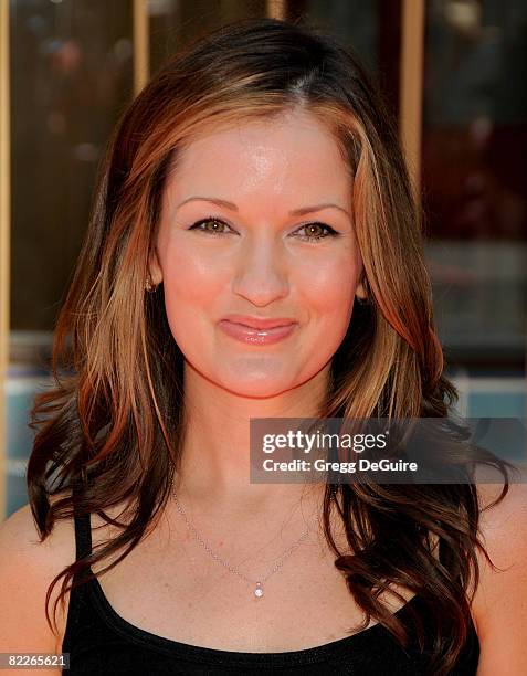 Actress Catherine Taber arrives at the U.S. Premiere Of "Star Wars: The Clone Wars" at the Egyptian Theatre on August 10, 2008 in Hollywood,...