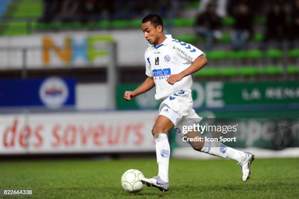 Loic DAMOUR - - Caen / Strasbourg - 26eme journee de Ligue 2 - Stade Michel D'Ornano,