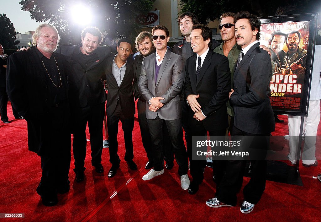 The Los Angeles Premiere Of "Tropic Thunder" - Red Carpet