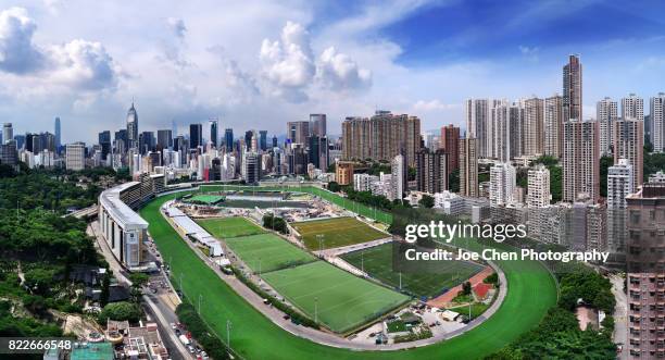 happy valley racecourse, hong kong - happy valley stock pictures, royalty-free photos & images