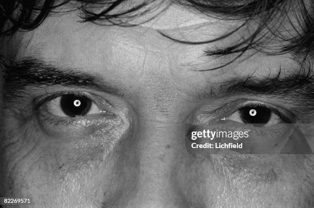 The eyes of British fashion photographer David Bailey, photographed on 6th October 1983. .