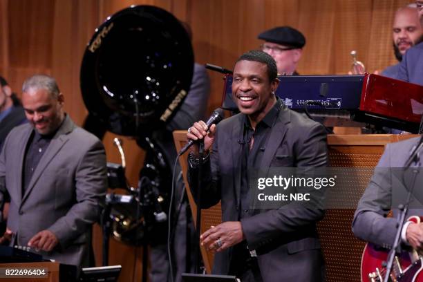 Episode 0711 -- Pictured: Sit-in Keith Sweat performs on July 25, 2017 --