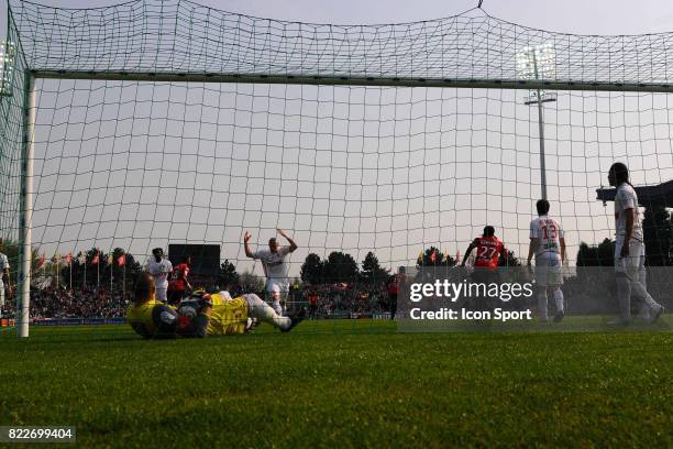 But Aurelien CHEDJOU - - Lille / Monaco - 33eme journee de Ligue 1 - Stadium Nord - Villeneuve d'Ascq,