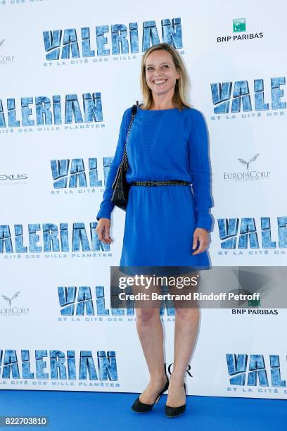Marie Guillard attends "Valerian et la Cite des Mille Planetes" Paris premiere at La Cite Du Cinema on July 25, 2017 in Saint-Denis, France.