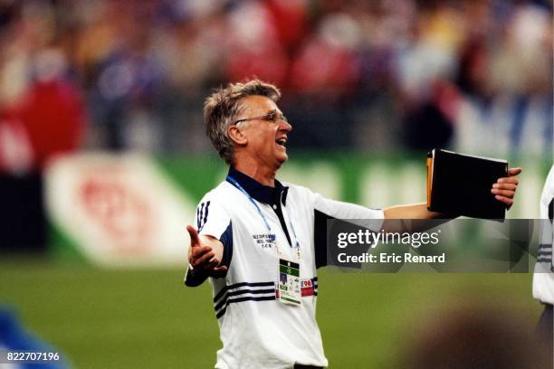 Joie d'Aime JACQUET - - France / Bresil - Finale de la Coupe du Monde 1998 - France,