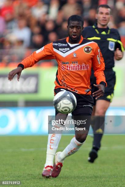 Arnold MVUEMBA - - Lorient / Bordeaux - 34eme journee de Ligue 1 - Stade Allainmat - Lorient -