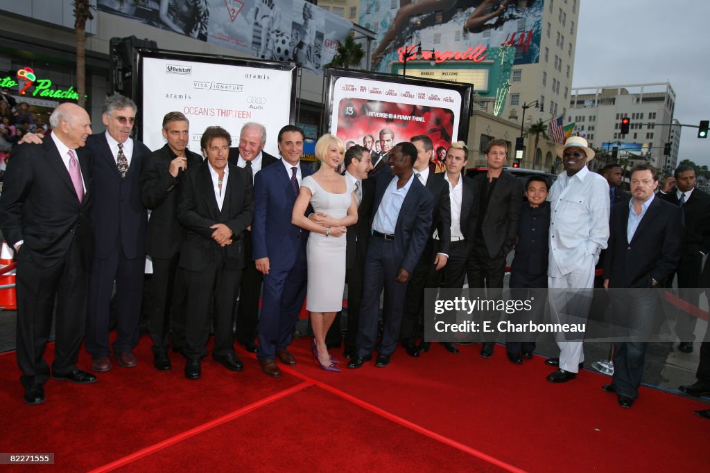 Warner Bros. Pictures, Village Roadshow Pictures, Jerry Weintraub and Section 8 Productions Host the North American Premiere of "Ocean's Thirteen"