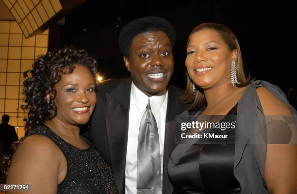 Bernie Mac, wife Rhonda and Queen Latifah