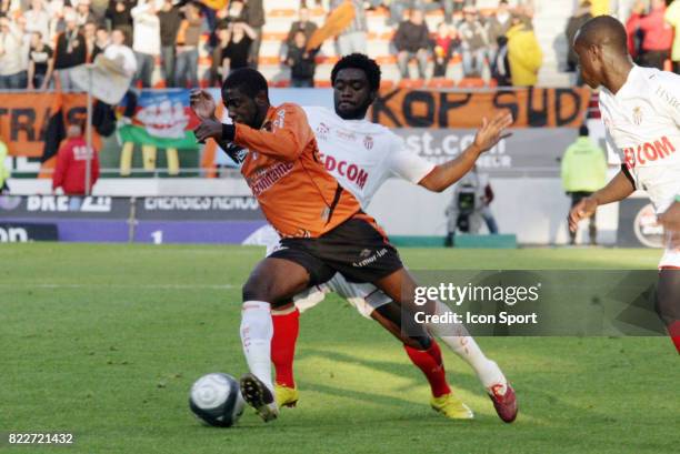 Arnold MVUEMBA - - Lorient / Monaco - 36eme journee de Ligue 1 - Stade du Moustoir -