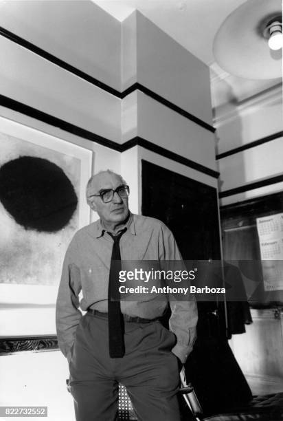 Portrait of American administrator Harvey Lichtenstein , director of the Brooklyn Academy of Music , as he stands with his hands in his pockets, New...