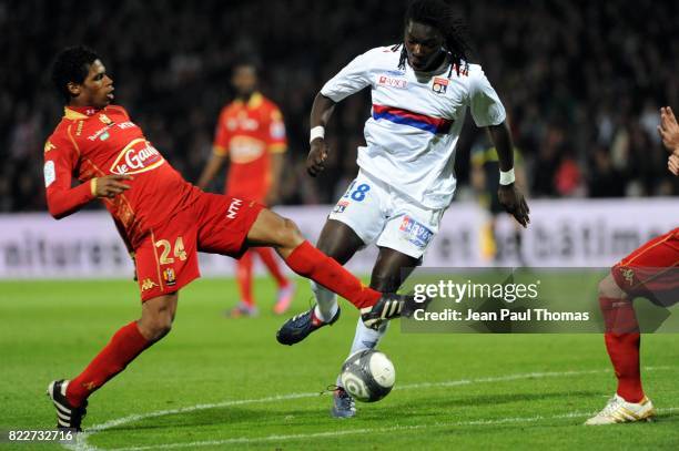 Bafetimbi GOMIS / Ludovic BAAL - - Lyon / Le Mans - 38eme journee de Ligue 1 - Stade Gerland - Lyon,