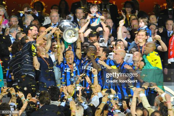 Joie de l'Inter Milan - - Inter Milan / Bayern Munich - Finale de la Champions League - Madrid - Espagne,