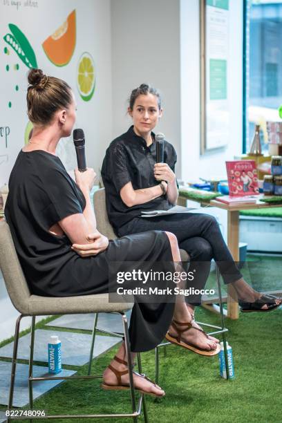 Authors Elettra Wiedemann and Amanda Hesser in Conversation With Amanda Hesser at STORY on July 25, 2017 in New York City.