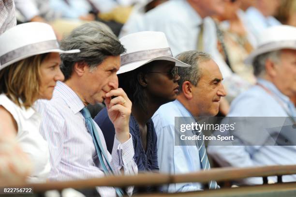 Patrick DE CAROLIS / Rama YADE / Jean GACHASSIN - - Finale Dames - Roland Garros 2010 -