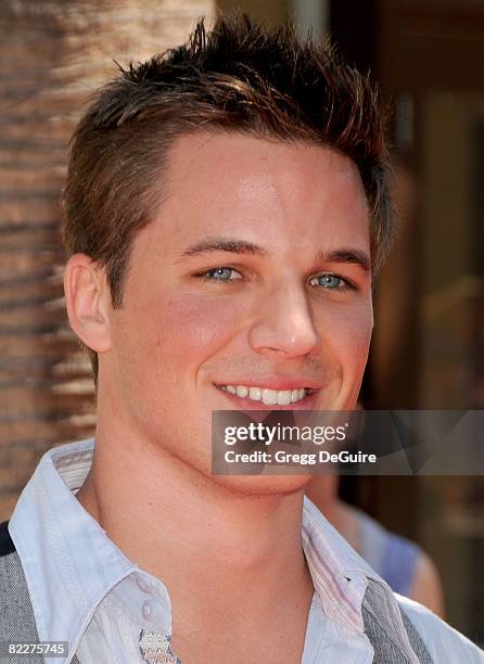 Actor Matt Lanter arrives at the U.S. Premiere Of "Star Wars: The Clone Wars" at the Egyptian Theatre on August 10, 2008 in Hollywood, California.